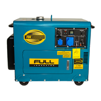 Дизельний генератор FULL FDK10000SC, 1-фазний 230V, 50Hz, 9.4kVA / 7.5kW, бак 30 л, витрата 2 л / год, ручний / стартер (без АКБ), 900х520х700 мм, 170 кг
