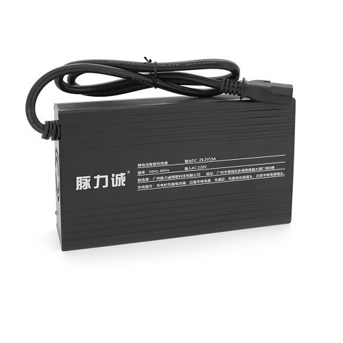 Зарядний пристрій для акумуляторів LiFePo4 24V(29,2V),8S,15A, штекер Triangle plug (T-tipe / C13 / IEC).