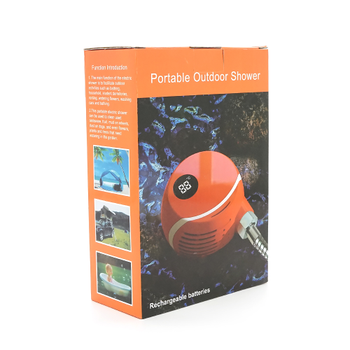 Портативний акумуляторний душ YT43870 з помпою, акумулятор 2200mAh, Orange / Black, Box
