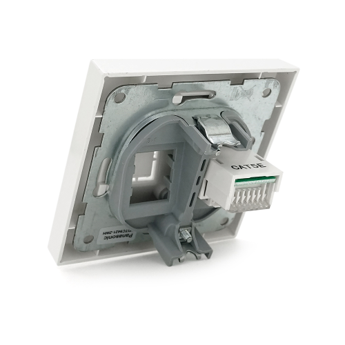 Розетка Panasonic Karre Plus 55 комп&apos;ютерна RJ45 CAT6e, біла