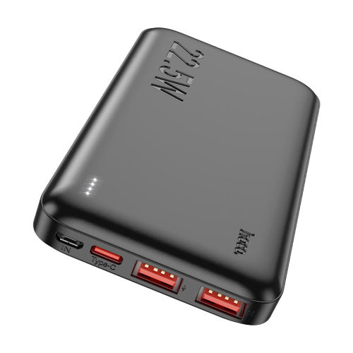 Power Bank HOCO J101 10000mAh, USB+Type-C, 22.5W, Black, 0.25kg