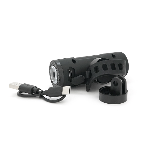 Ліхтарик велосипедний HY-V70, 4 режими, вбудований аккум, індикація заряду, USB кабель, Blister-Box