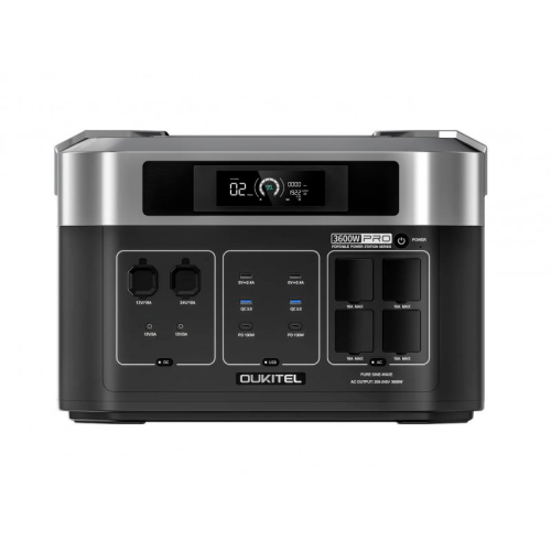 Портативна зарядна станція OUKITEL P2000E PRO (ємність 2048 Вт&amp;middot;год), LiFePO4, потужність 3600 Вт (пікова 7200 Вт), 480x296x322 мм, вага 26 кг