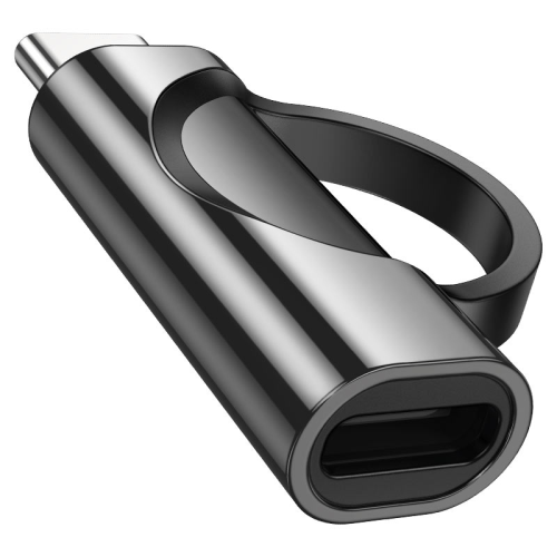 Перехідник HOCO UA32A Type-C(M) =&amp;gt; Lighting(F), 60W, індикатор потужності заряду), Black, Box