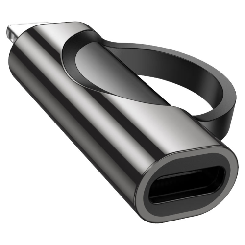 Перехідник HOCO UA32A Type-C(F) =&amp;gt; Lighting(M), 60W, індикатор потужності заряду), Black, Box