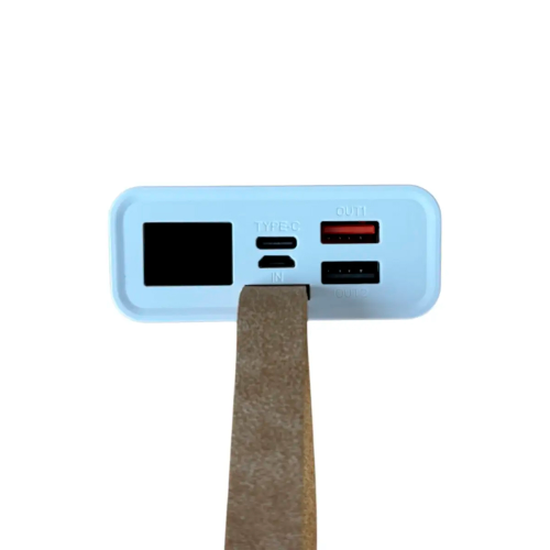 Power Bank MIF 20000mAh, QC22.5W, в: Micro-USB / USB Type-C (5V, 2A), out: 2хUSB Type-A, (5V, 2A), LED дисплей. 148х68х27 mm, White