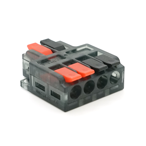 Клема з натискними затискачами 4на2-провідна LT-42, 1 / 2-pin, 250V, 32A, 0.2-4mm2, 14,5 / 25*30*11mm, сіра