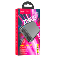 Power Bank HOCO J100A 20000mAh, USB+Type-C, 2A, Black, 0.400kg
