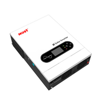 Гібридний інвертор MUST PV18-6048ECO. 6000W, 48V, струм заряду 100A, 170-280V, MPPT (100А, 60-360 Vdc), 318&amp;times;454&amp;times;122.5 мм. 9 кг.