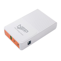 ДБЖ для роутера Mini UPS / Powerbank для роутера NEP QX-600, 5V / 9V / 12V, 25W, 8800mAh, БП 220 / 12V, White, Box