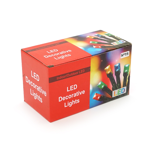 Гірлянди 12 фігур + 30LED, 1 режим, 4 * 0.7, прозора ізоляція, живлення від 220В, White Hot, Box