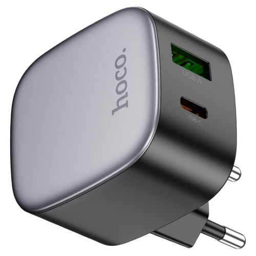 СЗУ HOCO CS32A 110-240V, PD20W+Q3.0, USB+Type-C, Black, Box