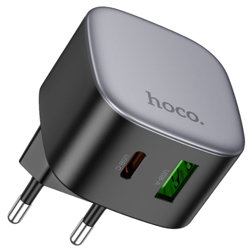 СЗУ HOCO CS32A 110-240V, PD20W+Q3.0, USB+Type-C, Black, Box
