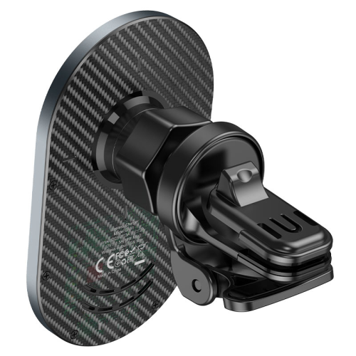 Автотримач HOCO CA91 + Wireless Charging 15W, кріплення на решітку, Type-C, Gray, Box