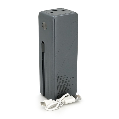 Powerbank Fulltech FP34 30000mAh, Fast charge PD140W, Li-pol, LCD Display, Вхід:Type-C, Виходи: 2xUSB Type-C, 1xUSB Type-A, USB Type-C Cable, Box