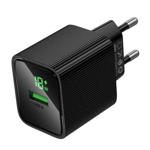 СЗУ 110-240V HOCO CS81A, 1xUSB, 3A, 18W, QC3.0, Black, Blister