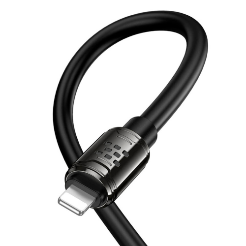 Кабель Hoco U143, Lightning-USB, 2,4 A, довжина 1,2 м, Black, BOX