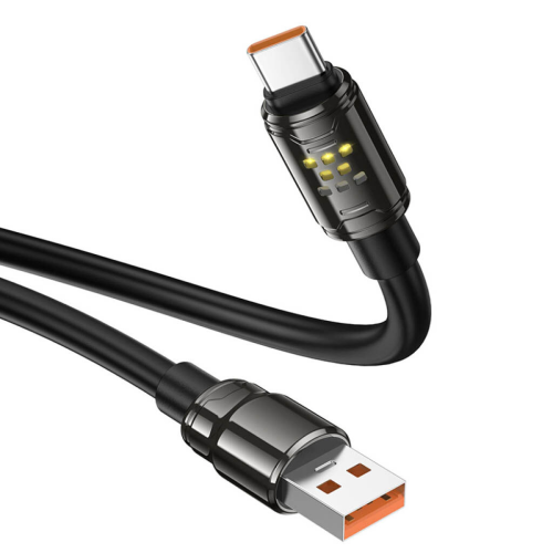 Кабель Hoco U143, Type-C-USB, 5.0A, Black, довжина 1,2 м, BOX