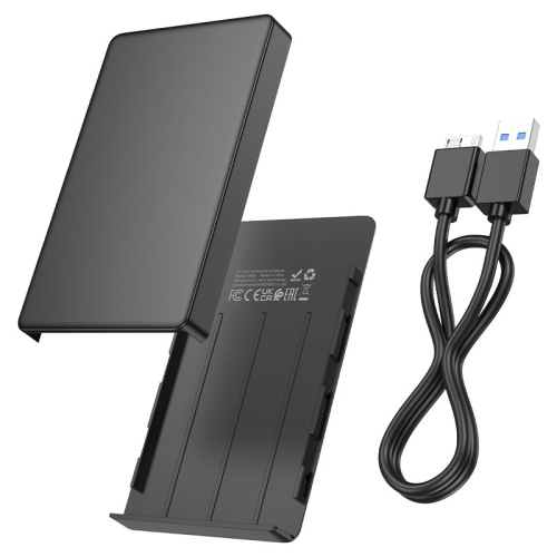 Кишеня HOCO HB46, 2,5&amp;quot;, пластиковий корпус, інтерфейс USB3.0 SATA, Black
