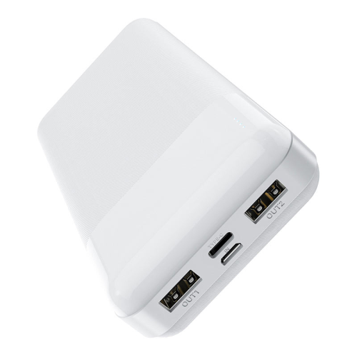 Power Bank HOCO J72A 20000mAh, USB+Type-C, 2A, White, 0.450kg, Box