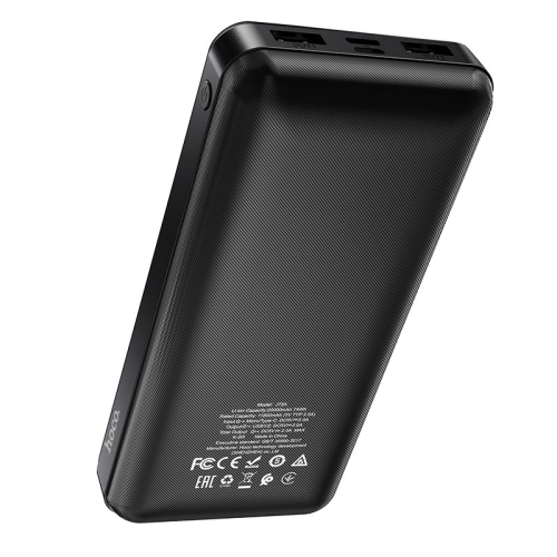 Power Bank HOCO J72A 20000mAh, USB+Type-C, 2A, Black, 0.450kg, Box