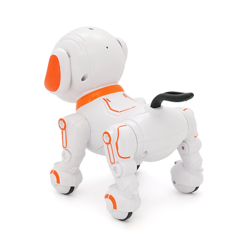 Інтерактивна іграшка собака-робот CX-95 на радіокеруванні. Функції: рух, танці, голосові реакції, сенсорний відгук. Orange. 140х270х220 мм