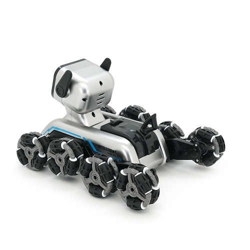 Інтерактивний робот-собака SHT DL-417. Управління пультом та жестами (2.4 ГГц до 50 м). 2 акумулятори 3.7V 500мАч. Silver. 175&amp;times;240&amp;times;145 мм.