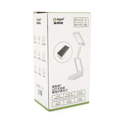 Настільна лампа YT2009, 3 режими (білий+теплий білий), сенсорне включення, акумулятор знімний 18650, Box