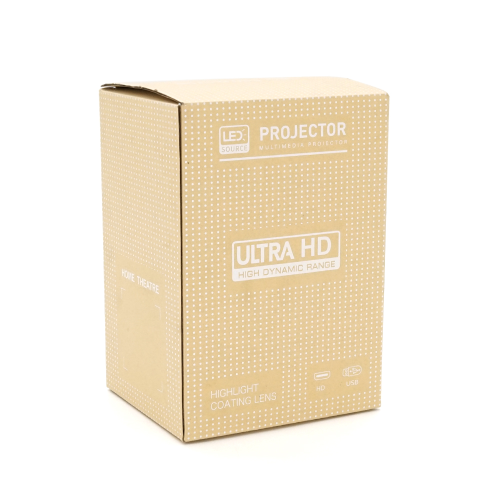 Смарт проектор HY320 MINI, Android 11, 720p, 200 ANSI, Wi-Fi 2.4+5G, Black, Box