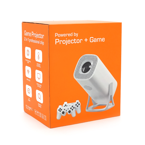 Смарт проектор S40GE+Game, Android 14, 720p, 150 ANSI, Wi-Fi 2.4+5G, White, Box