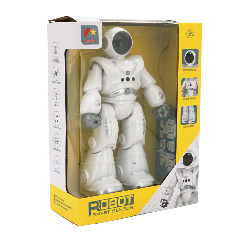 Радіокерований робот CX-68. Живлення 2 X AAA. Світло, звук, ходьба, повороти, обертання 360 &amp;deg;, 5 мелодій. 155 х 90 х 270 мм.