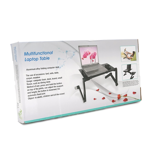 Стіл-трансформер під ноутбук Laptop Table YL-803, 2 вентилятори, Pink, 480*260 mm