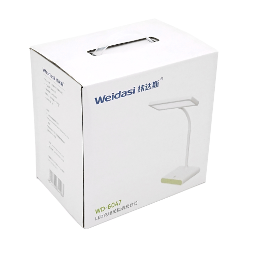 Настільна лампа WEIDASI WD-6047. Потужність 5W. 20 LED. 233 Lm. Сенсорне керування. Акумулятор 2400 mAh. White, Box