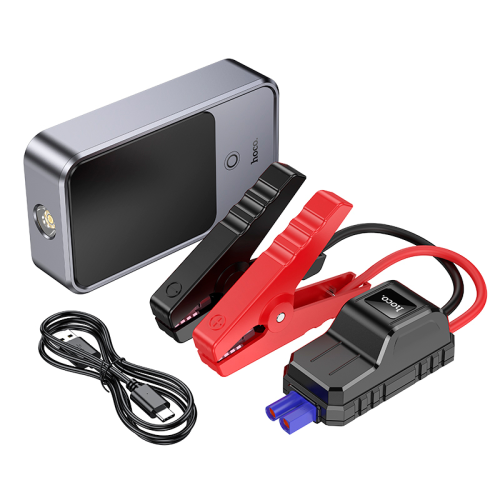 Пусковий прилад для акумулятора автомобіля HOCO QS7, Power Bank 10000mAh, 2xUSB+ Type-C, корпус пластик, Box