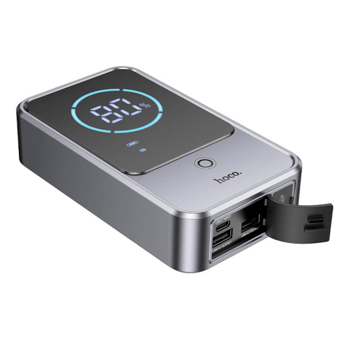 Пусковий прилад для акумулятора автомобіля HOCO QS7, Power Bank 10000mAh, 2xUSB+ Type-C, корпус пластик, Box