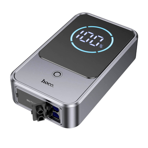 Пусковий прилад для акумулятора автомобіля HOCO QS7, Power Bank 10000mAh, 2xUSB+ Type-C, корпус пластик, Box