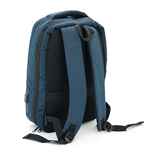 Рюкзак для ноутбука 15.6&amp;quot;, TT-2020-2Bl, матеріал нейлон / полієстр / тканина оксфорд, вихід під USB-кабель, 20-35L, синій, Q25