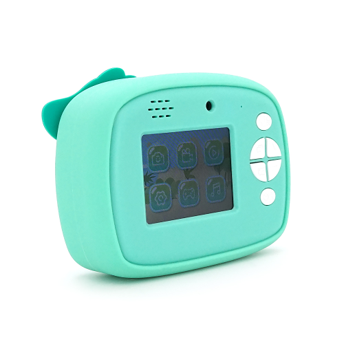 Дитячий фотоапарат D1-A Зелений Динозавр, екран IPS 2,4-дюйми, Type-C, Green, BOX