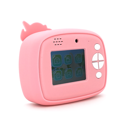 Дитячий фотоапарат D1-A Рожевий єдиноріг, екран IPS 2,4-дюйми, Type-C, Pink, BOX