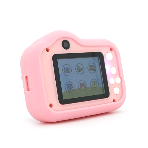 Дитячий фотоапарат M03 Рожева Панда, 2 камери, екран IPS 2-дюйми, Type-C, Pink, BOX