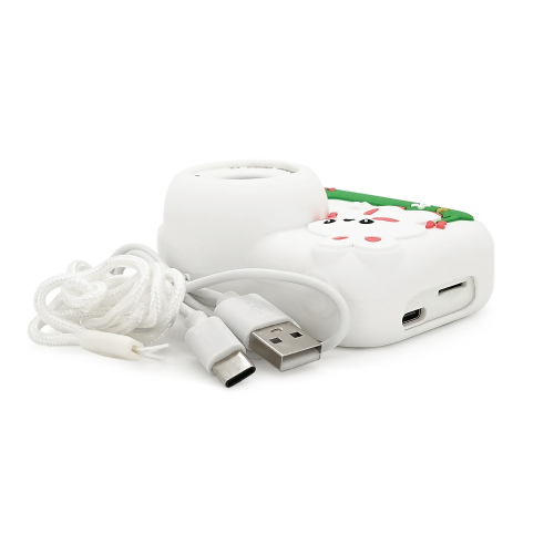 Дитячий фотоапарат M03 Білий Кролик, 2 камери, екран IPS 2-дюйми, Type-C, White, BOX