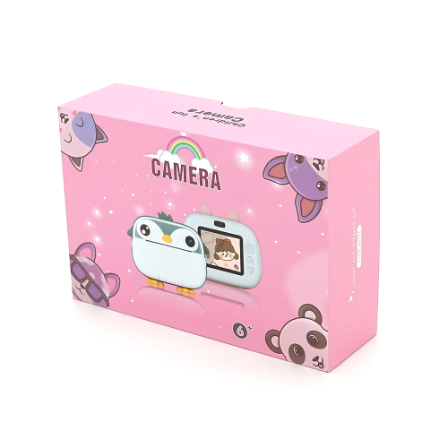 Дитячий фотоапарат M05 з функцією миттєвого термодруку Зелений Динозавр, 2 камери, IPS екран 2,4-дюйма, Type-C, Green, BOX