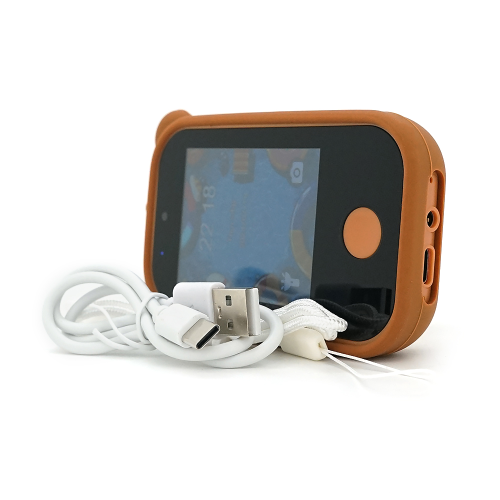 Дитячий фотоапарат Q13, 2 камери, MP3-плеєр, інтегровані ігри, екран IPS 2,8-дюйма, Type-C, Brown, BOX