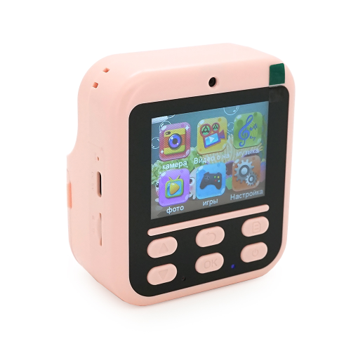 Дитячий фотоапарат S1 з функцією миттєвого термодруку, 2 камери, екран IPS 2,4-дюйми, Type-C, Pink, BOX