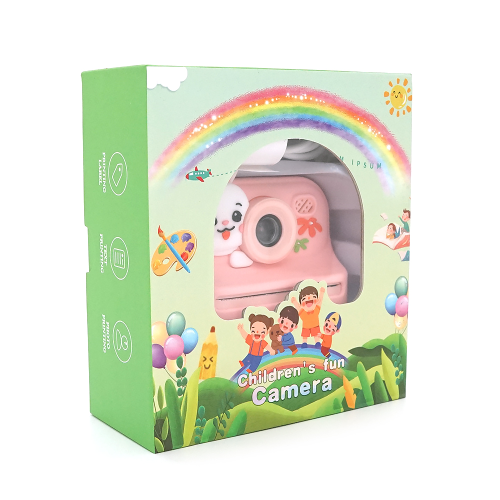 Дитячий фотоапарат S11 з функцією миттєвого термодруку Рожевий Кролик, 2 камери, екран IPS 2,4-дюйми, Type-C, Pink, BOX
