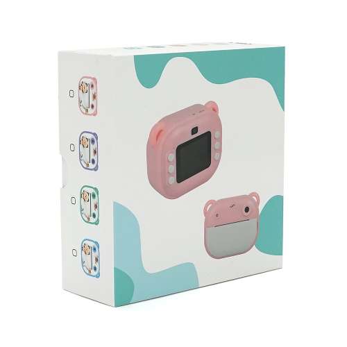 Дитячий фотоапарат Y600 з функцією миттєвого термодруку, 2 камери, екран IPS 2.4-дюйми, Type-C, Pink, BOX