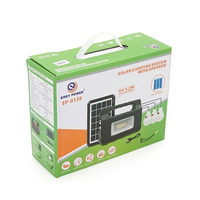 Переносний ліхтар EP-0138 + Solar, Функції: PowerBank, FM радіо, USB / TF, Bluetooth, АКБ 3,7V / 3600mAh, 3 виносні лампочки 3W, 183х64х135мм, Box