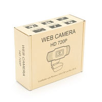 Вебкамера з мікрофоном A11, 720p 30fps, пласт. корпус, Black, BOX