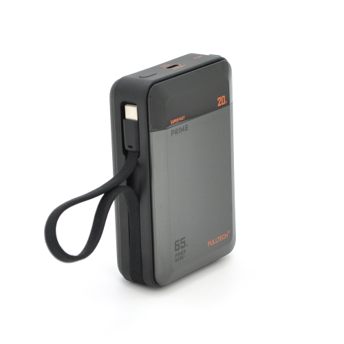 PowerBank FULLTECH PRIME FP42 20000mAh, PD65W+22.5W, Input: (Type-C), Output: (USB, 2*Type-C), індикація заряду, 0,440kg, Black, Box