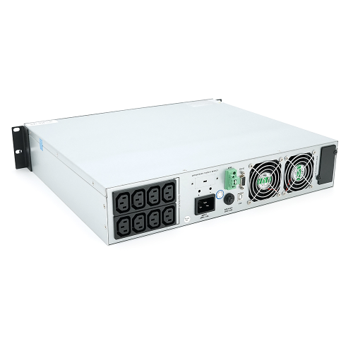 ДБЖ ON-LINE Ritar RACK RT-3KSLI-LCD, 3000W, 76,8VDC, 460,8Wh LiFePo4, IEC sockets *8 pcs, 1*USB,1*RS232,1*EPO, SNMP slot, Q1